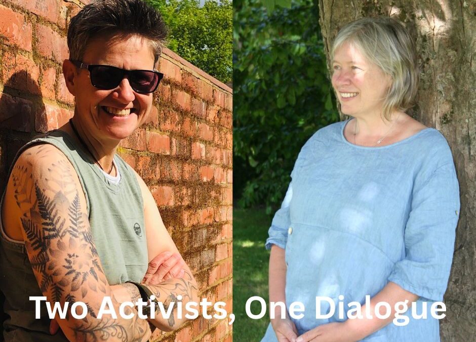 Two Activists, One Dialogue: a letter exchange between Max Hope and Jo McAndrews