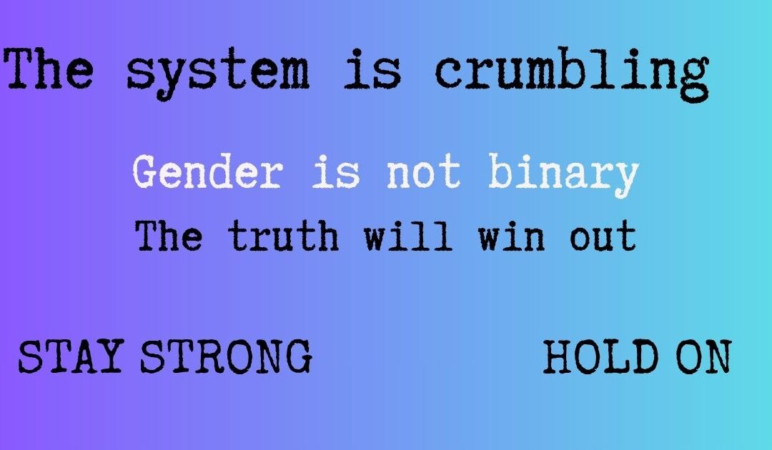 The system is crumbling. Stay strong. Hold on.